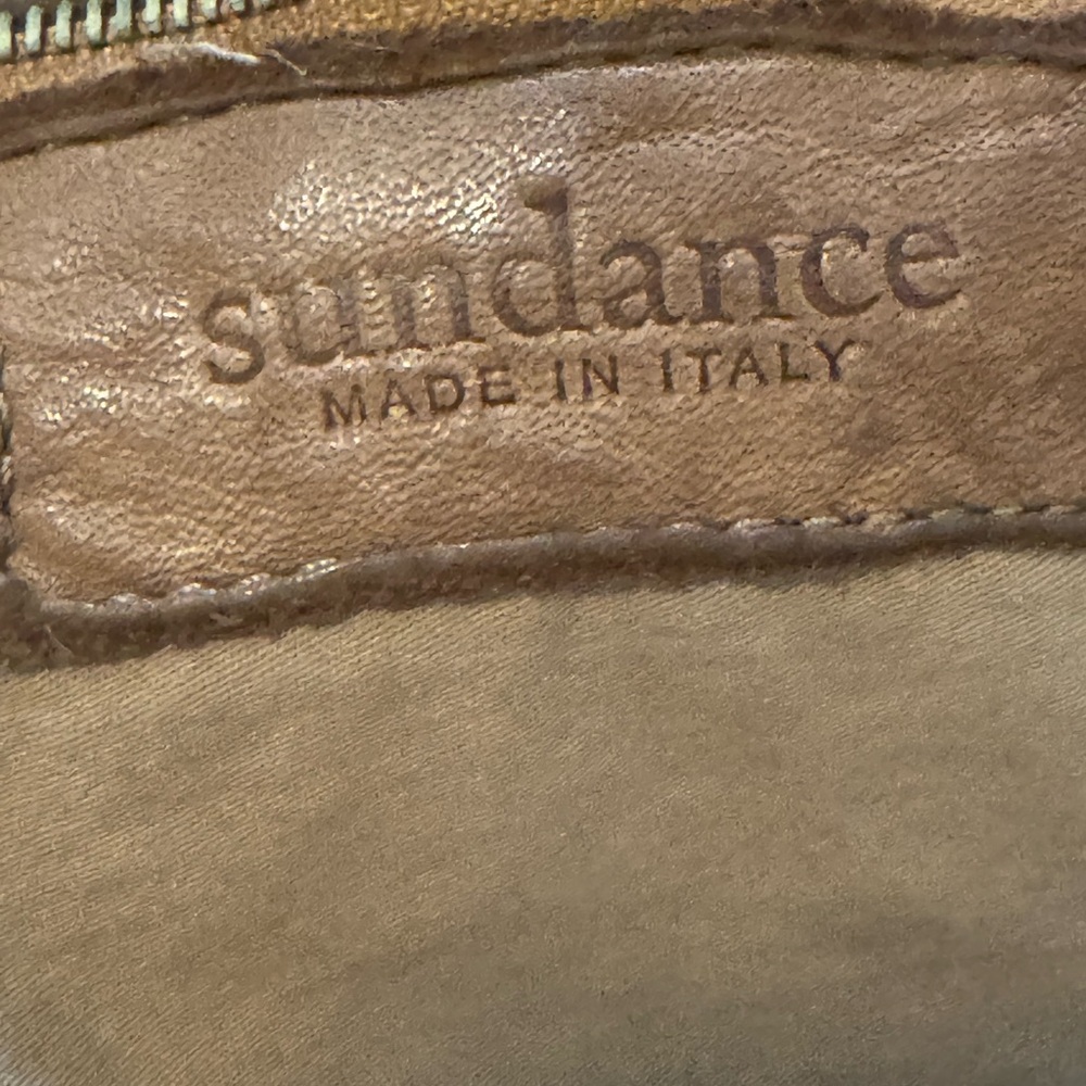 Brown Leather Studded Women's Bag - Picture 5 of 7